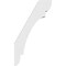 Ekena Millwork 3 1/2-in. W x 16-in. D x 28-in. H Olympic Architectural Grade PVC Knee Brace BRCP035X16X28OLY - alternate 4
